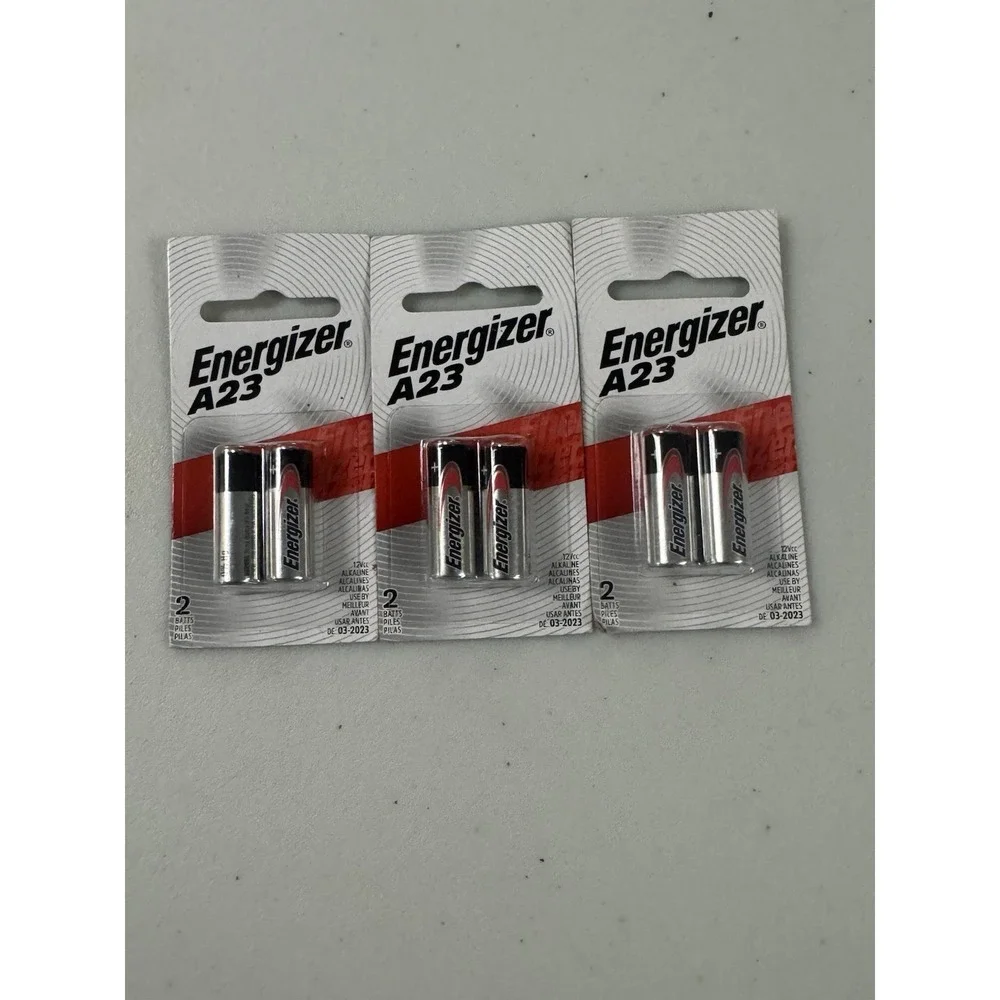 Energizer A23 Miniature Alkaline Watch/Electronic Battery 12 V 2 ct(3 Pack)